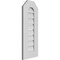 Ekena Millwork Octagonal Top Surface Mount PVC Gable Vent: Functional, w/ 3-1/2"W x 1"P Standard Frame, 12"W x 30"H GVPOT12X3001SF - alternate 4